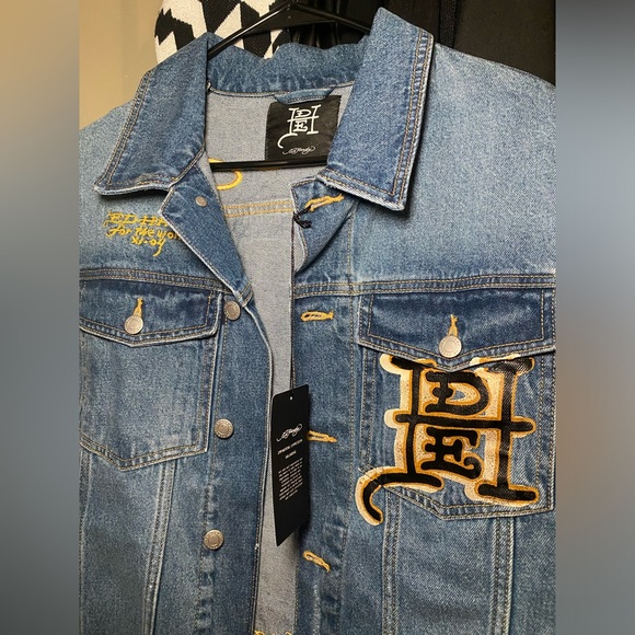 COPY - Ed Hardy graphic denim Jacket. - Picture 3 of 4